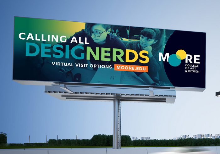 Moore College of Art &amp; Design branding 4