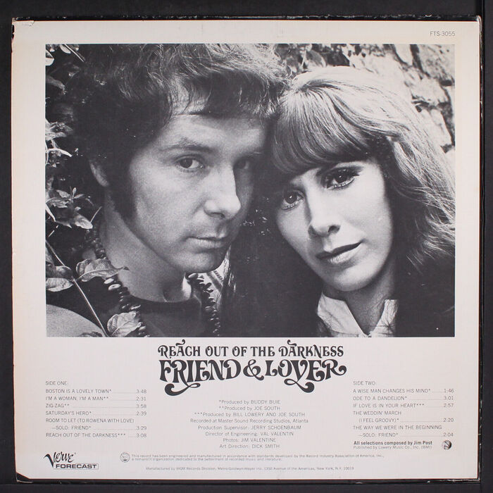 Friend &amp; Lover – Reach Out of the Darkness album art 2