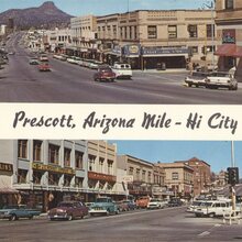 “Prescott, Arizona Mile-Hi City” postcard