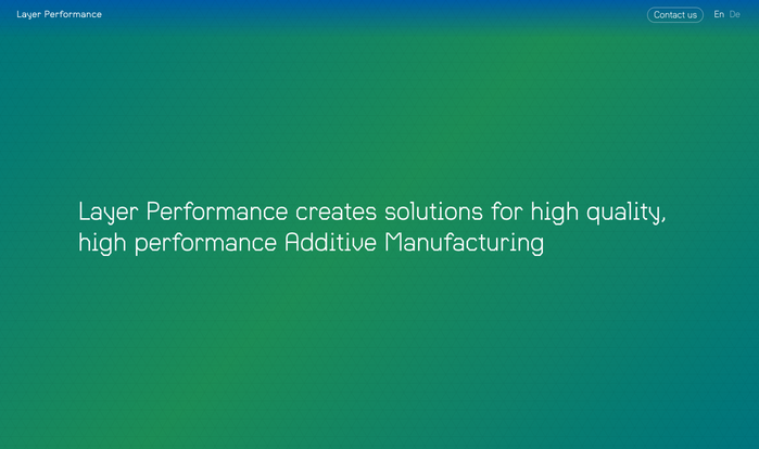 Layer Performance landing page 1