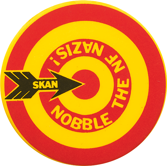 Nobble the NF Nazis! pinback button 1
