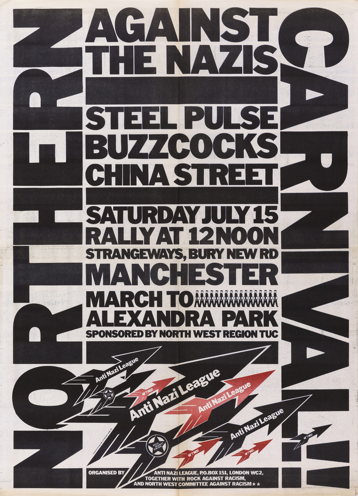 David King, Poster for Northern Carnival Against the Nazis!, date unknown.