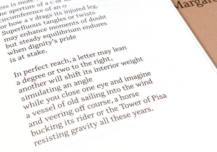 Ode to Typography / Oda a la tipografía chapbook 3