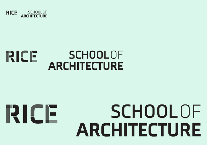 Rice School of Architecture visual identity 1