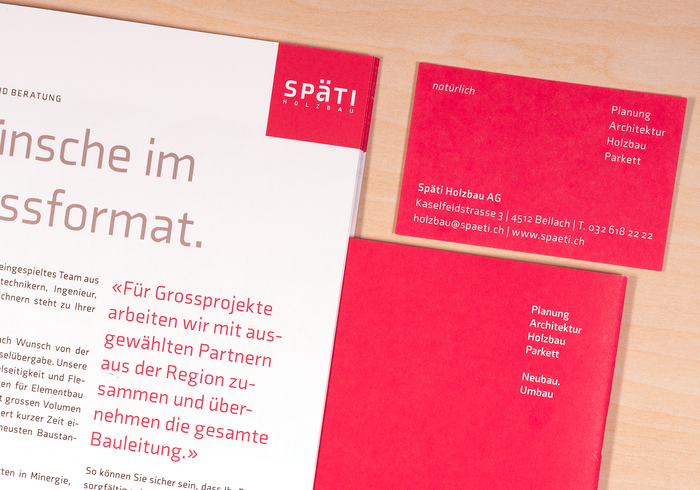Späti Holzbau identity and collateral 3