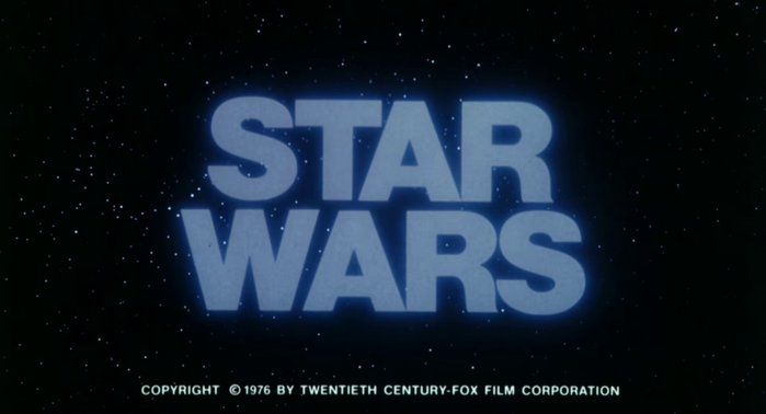Said to be a reference for the logotype created by Suzy Rice, Helvetica Black is also used for the film’s title in a 1976 teaser trailer.