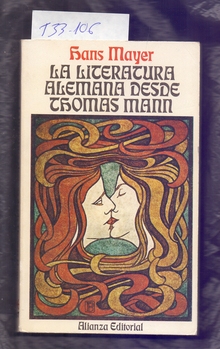 <cite><span>La literatura alemana desde Thomas Mann</span></cite> by Hans Mayer