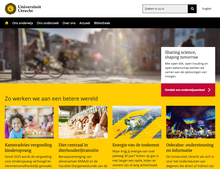 Utrecht University website and logo