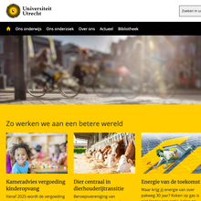 Utrecht University website and logo