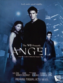 <cite>Angel</cite> (1999–2004) poster and title sequence