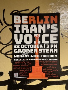 Be[rlin] Iran’s Voice flyer