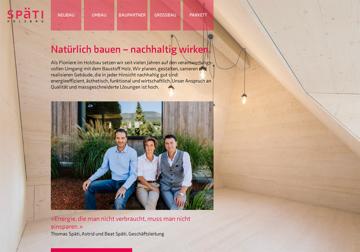 Späti Holzbau identity and collateral 2