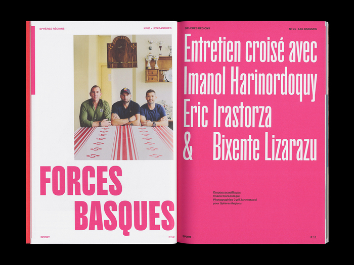 Sphères Régions magazine 1, “les Basques” 4