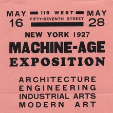 Machine-Age Exposition 1927 poster