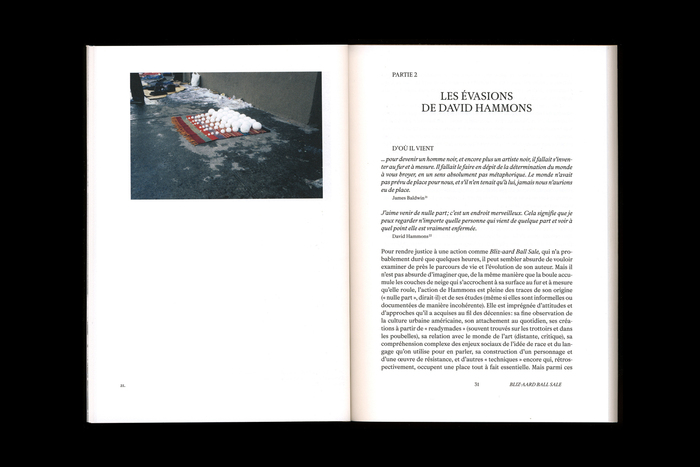 David Hammons, Bliz-aard Ball Sale by Elena Filipovic 5