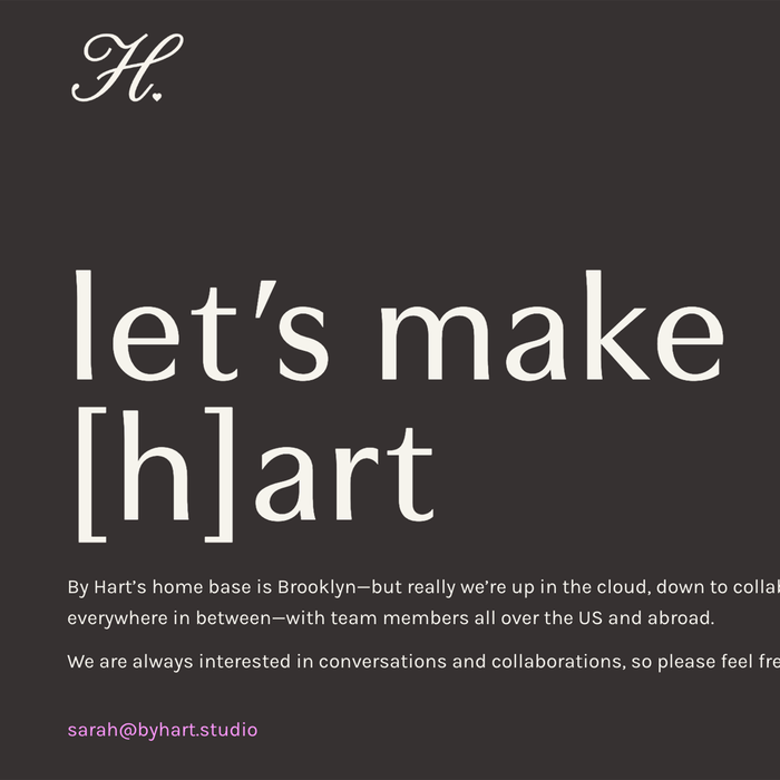 By Hart portfolio website 7