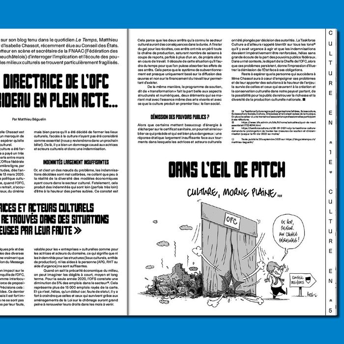 Culture Enjeu, no. 71, “La vie d’artiste” 6