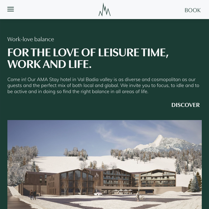 AMA Stay website 2