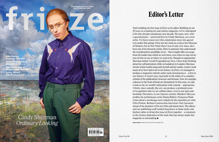 frieze magazine, 2020 redesign 2