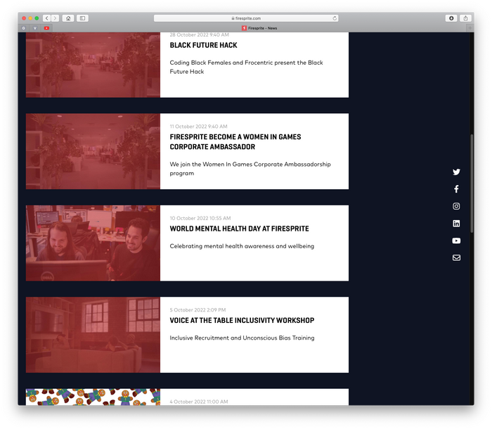 Firesprite website 4