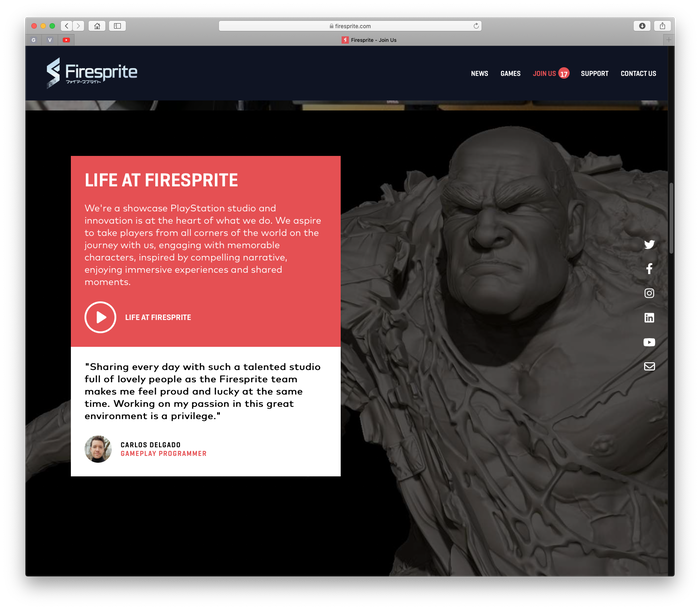 Firesprite website 5