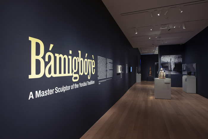 A view of the exhibition entrance including the title and intro text