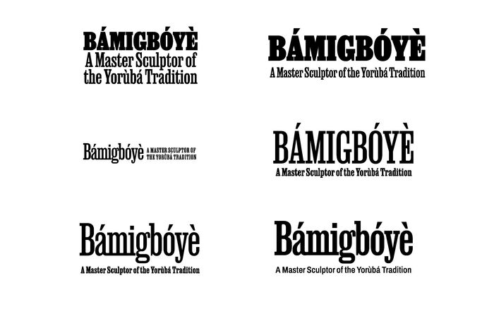 Exhibition identity sketches