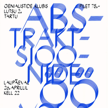 Abstraktsioonide Öö / Kumu Öö festival posters