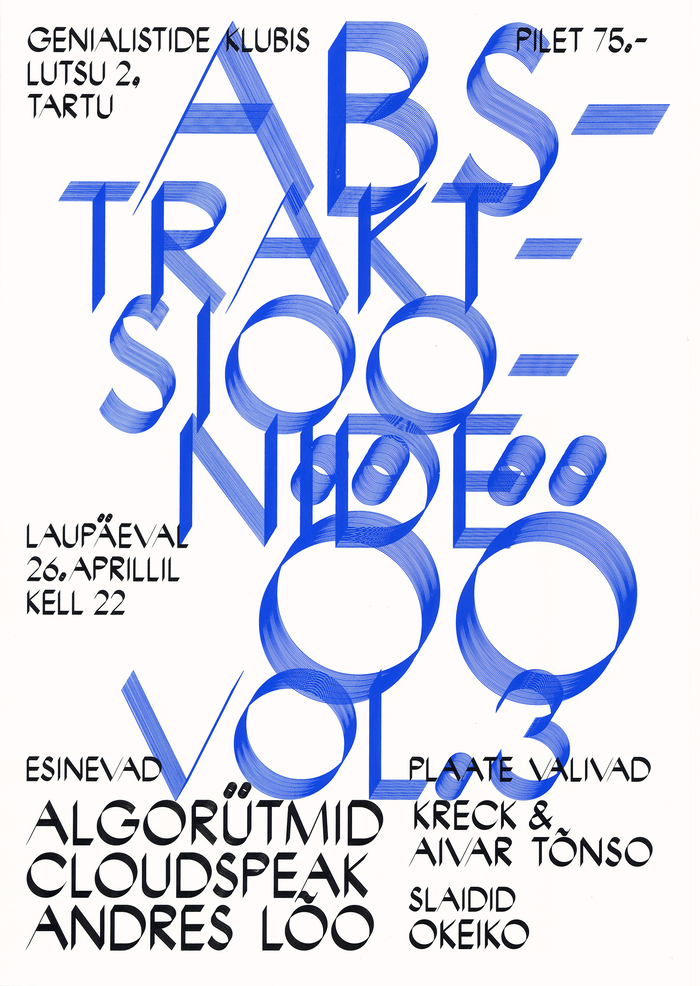 Abstraktsioonide Öö / Kumu Öö festival posters 1