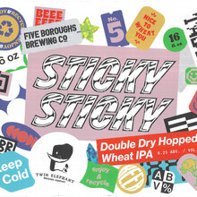 Sticky Sticky by Five Boroughs Brewing Co. and Twin Elephant Brewing