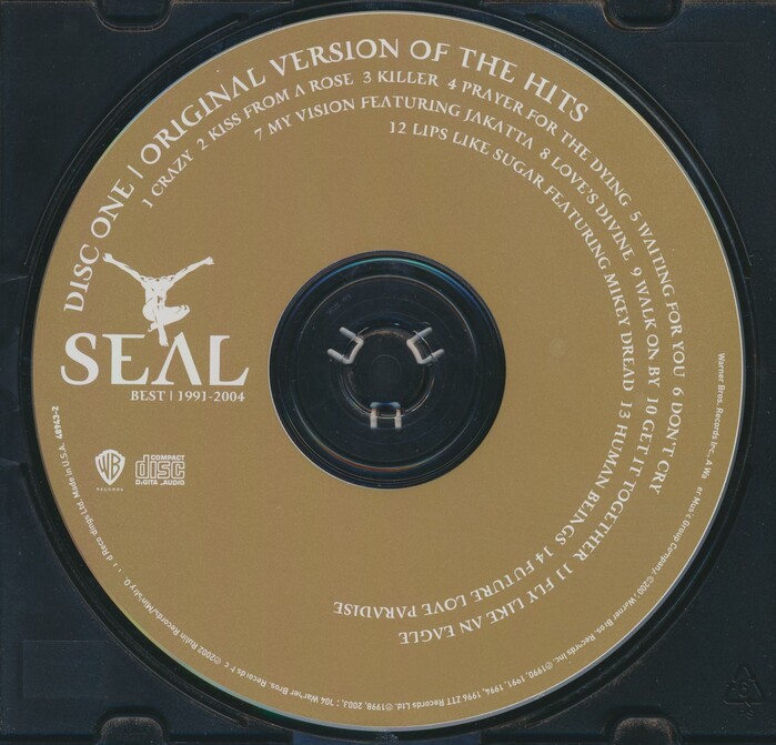 Disc one, with text set in Retrospecta and FF Din.