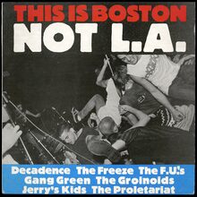 <cite>This is Boston Not L.A.</cite> / <cite>Unsafe at Any Speed</cite> album art