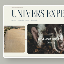 <cite>Univers Experience</cite> website