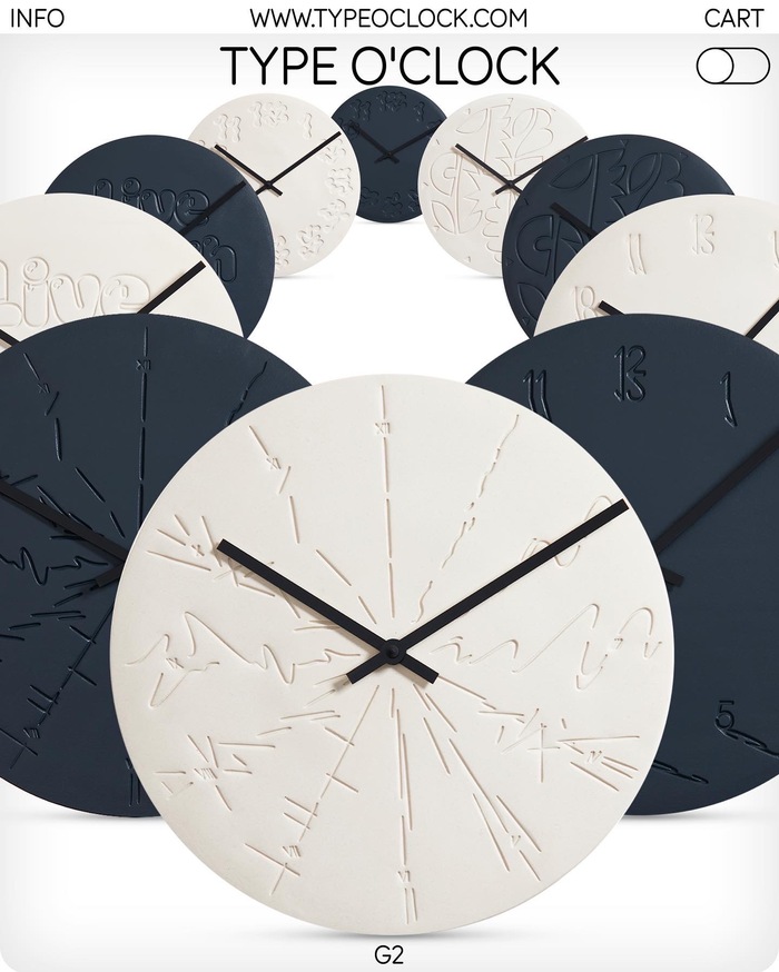TYPE O’CLOCK website and visual identy 2
