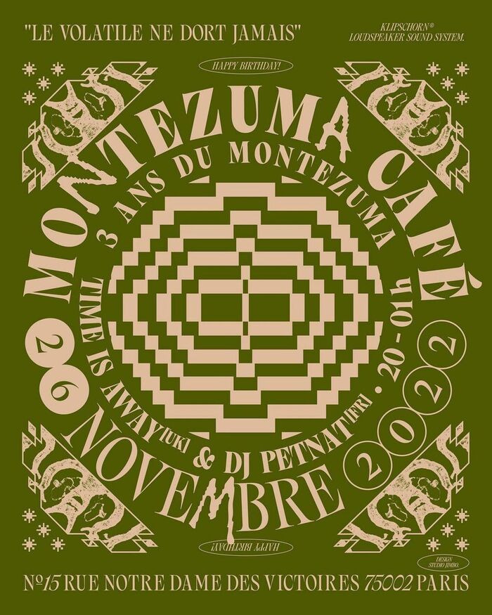 “3 ans du Montezuma” poster 2