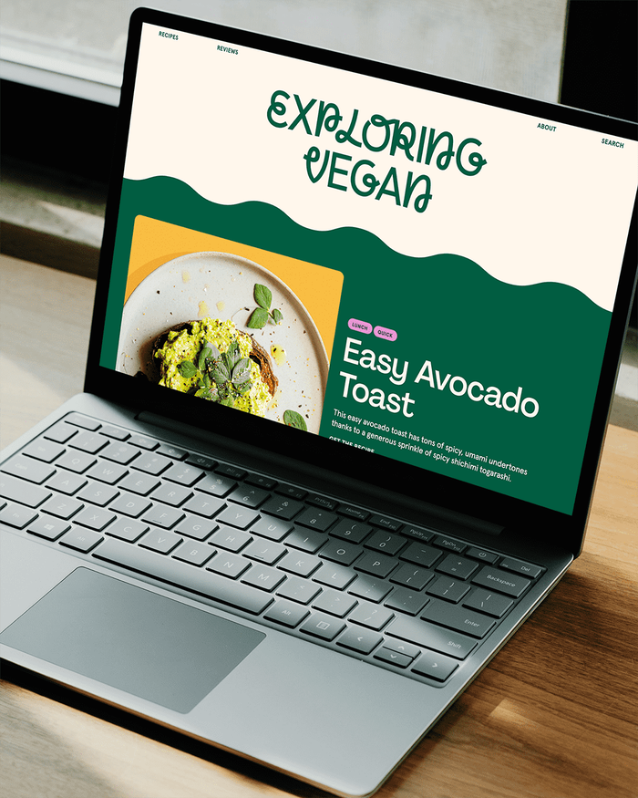 Exploring Vegan website 1
