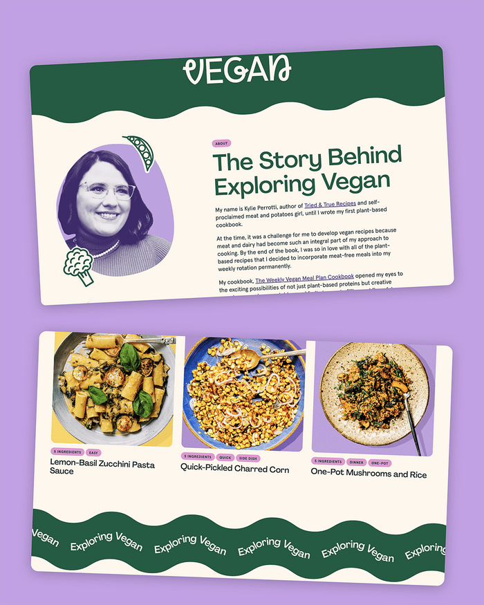 Exploring Vegan website 2