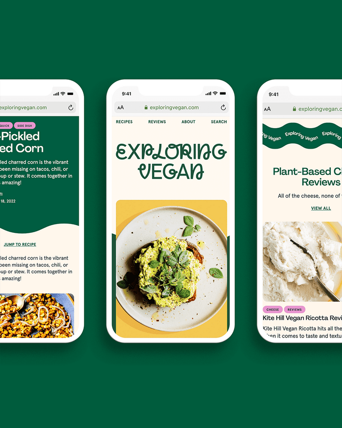 Exploring Vegan website 3