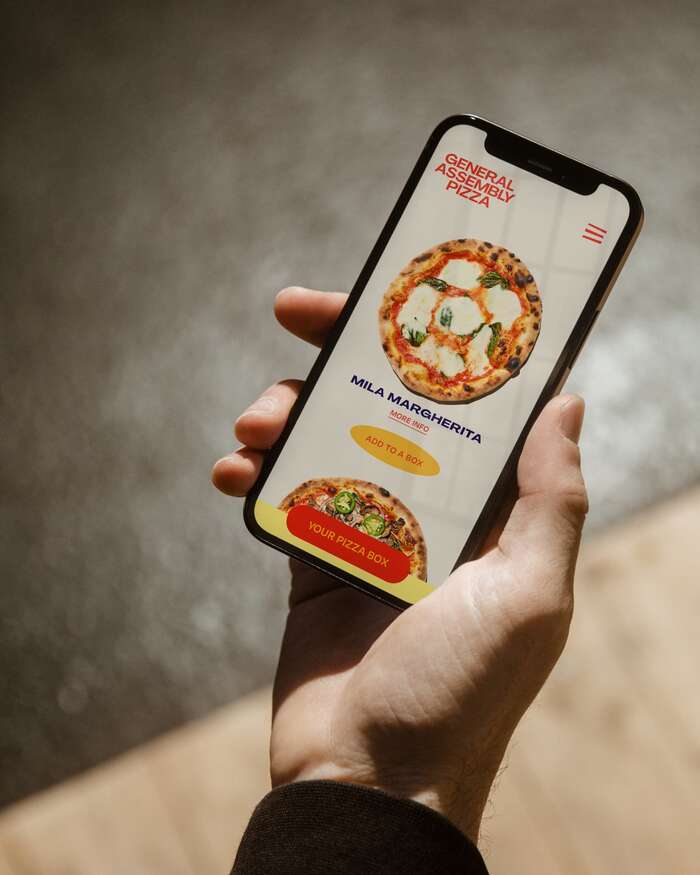 General Assembly Pizza brand identity and website 1