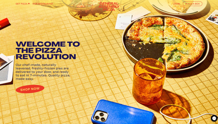 General Assembly Pizza brand identity and website 8