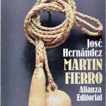 <cite>Martín Fierro</cite> by José Hernández (Alianza)