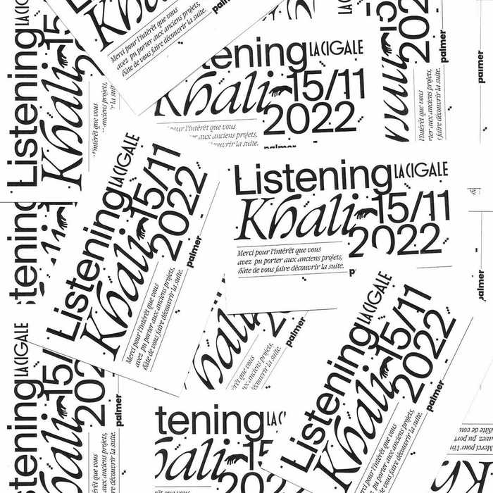 Invitation for a listening session at La Cigale, Paris