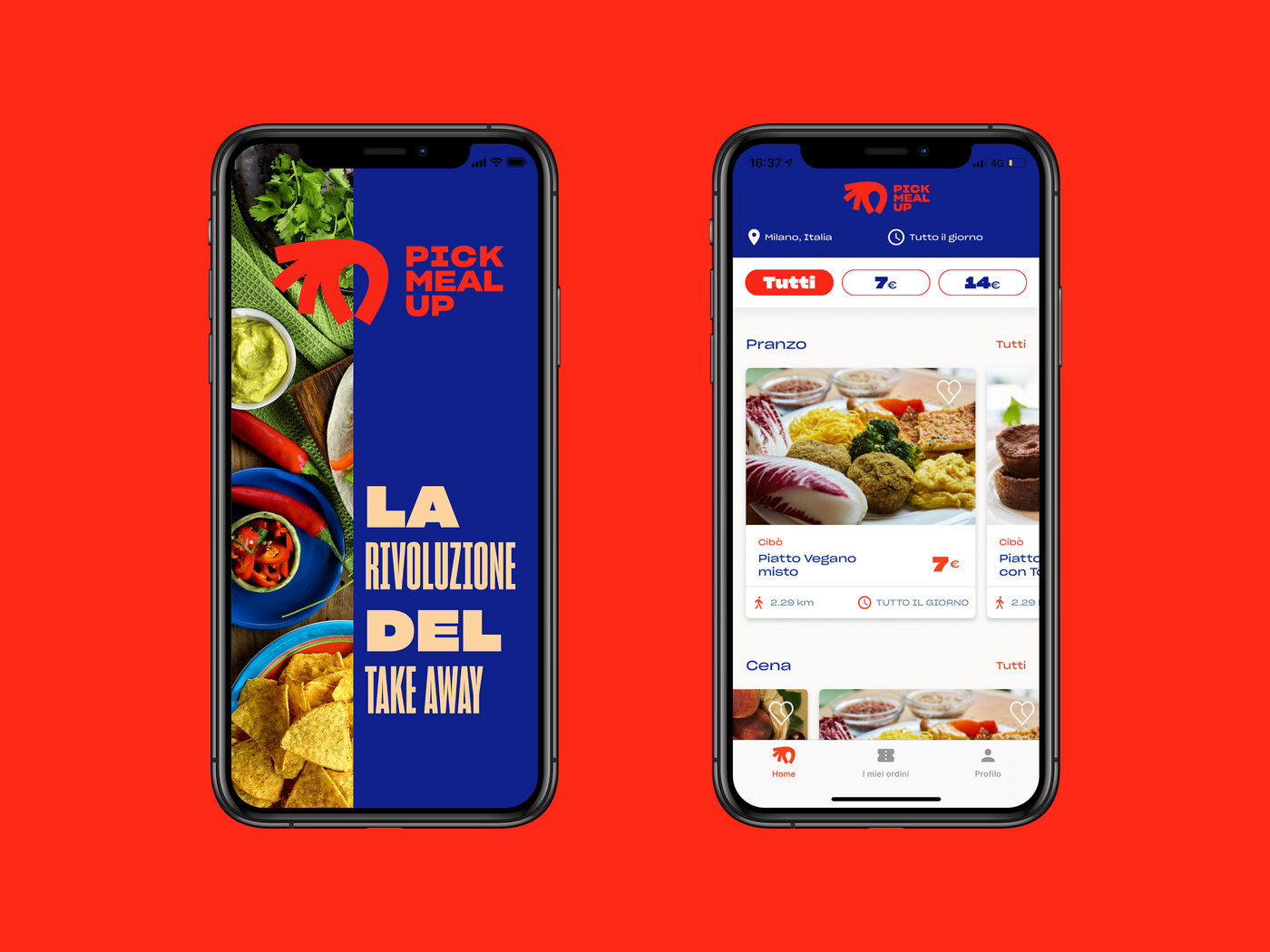 Pick Meal Up app - Fonts In Use