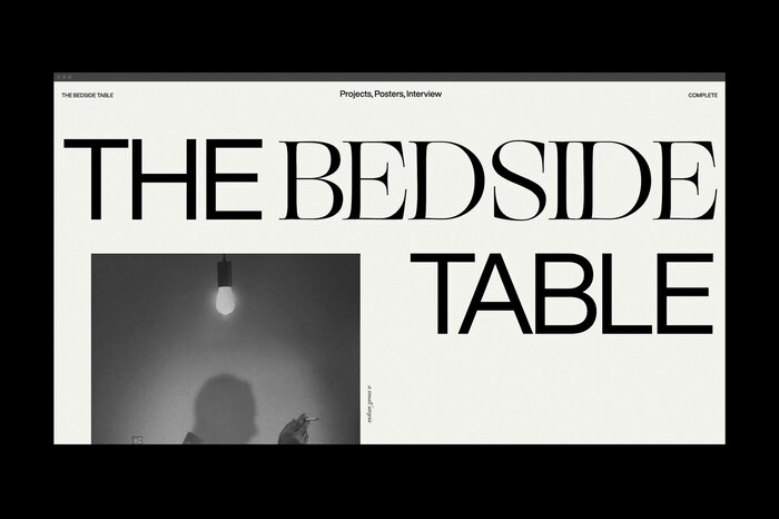 The Bedside Table Project website 1