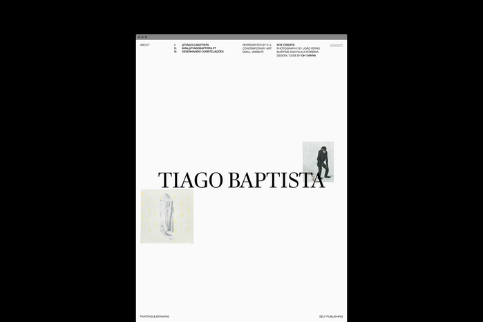 Tiago Baptista website and letterheads 1