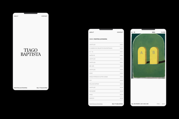 Tiago Baptista website and letterheads 2