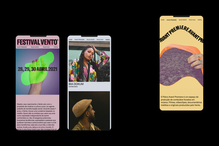 Festival Vento, 2021 visual identity and website 3