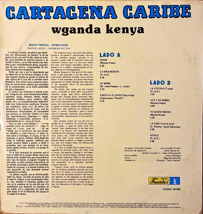 Wganda Kenya &ndash; Cartagena Caribe album art 7