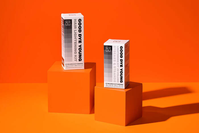 Good Dye Young Hair Lightening Kit packaging with Integral CF
