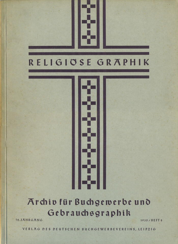 Archiv für Buchgewerbe und Gebrauchsgraphik, Vol. 72, No. 8, “Religiöse Graphik”